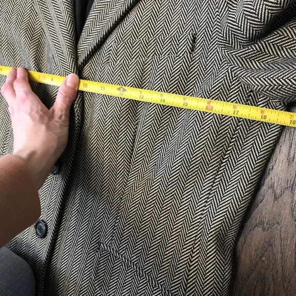 CHAPS Women’s Herringbone Blazer Black/Tan 8 - Picture 8 of 8